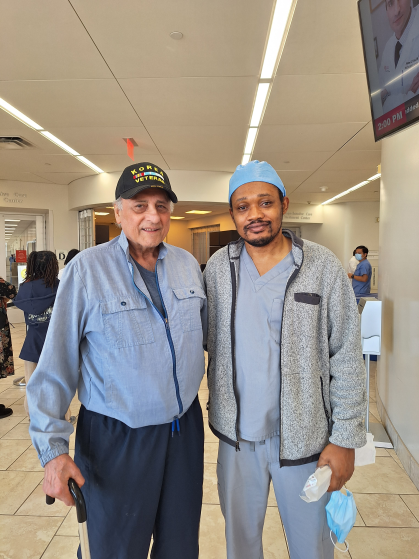 Pasquale DelVecchio with his student doctor